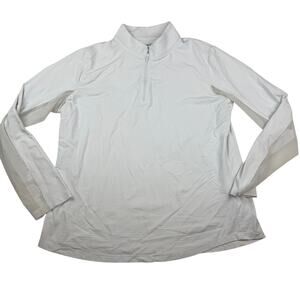 Ibkul Mock Neck 1/4 Zip Pullover Shirt - Size XL
